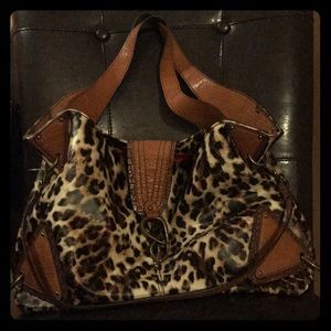 Leopard Jessica Simpson Shoulder Handbag